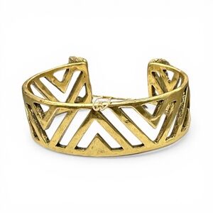 Lucky Brand Gold Chevron Cuff Bracelet